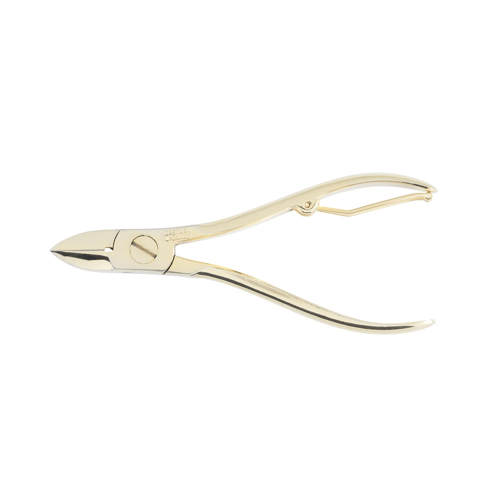 Dreiturm nageltang verguld 10 cm