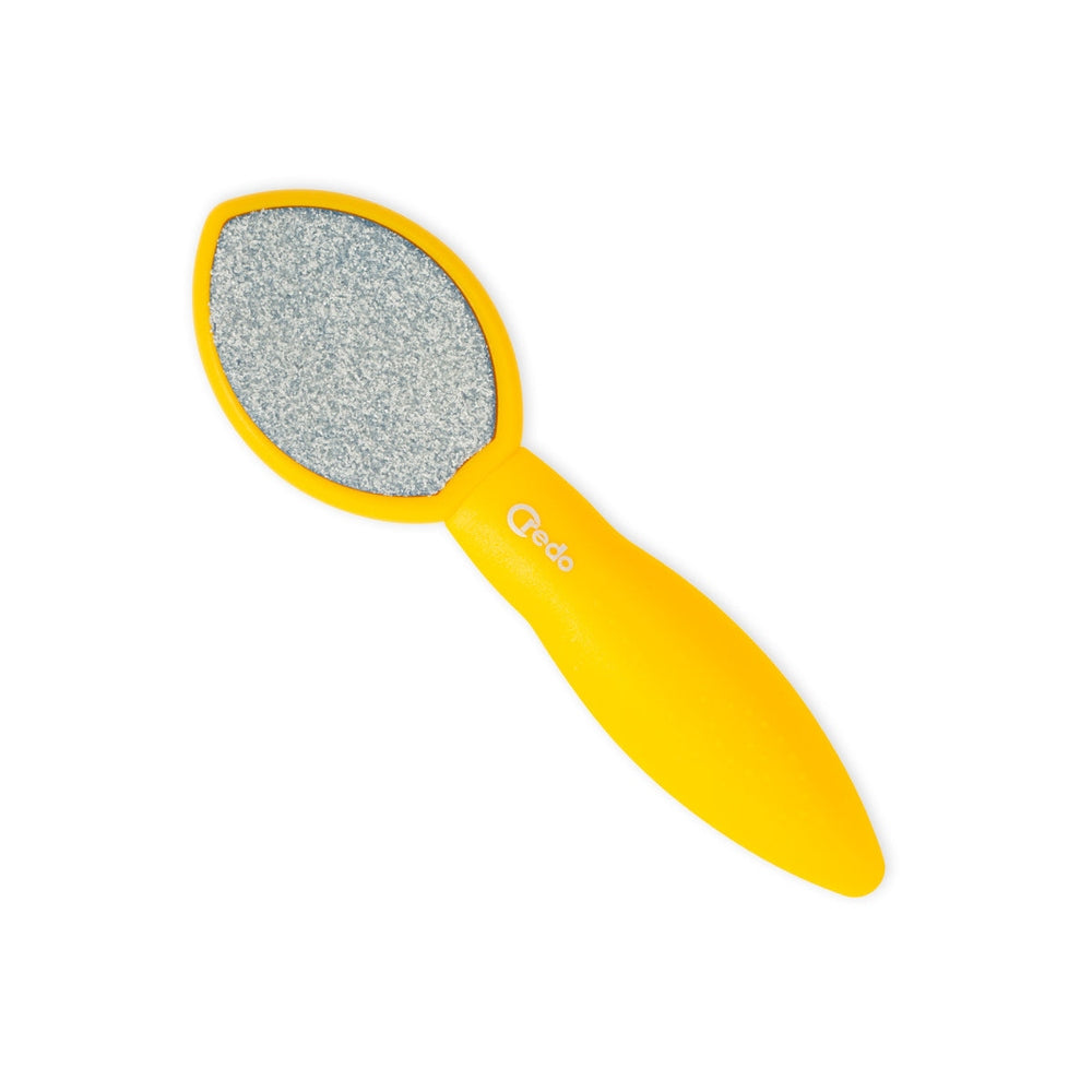Duo ceramic rasp, coarse/fine, yellow – ergonomic handle shape