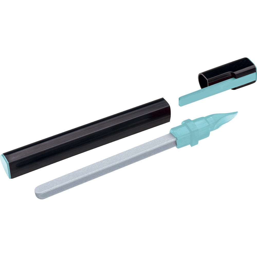 ERBE ceramic file 4 in 1 in pastel blue, 13 cm, for shaping, shortening and cleaning