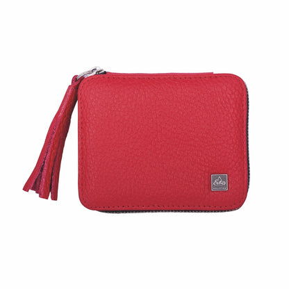 ERBE manicure zip case dark blue 5-piece series "TIVOLI" 5-piece - red