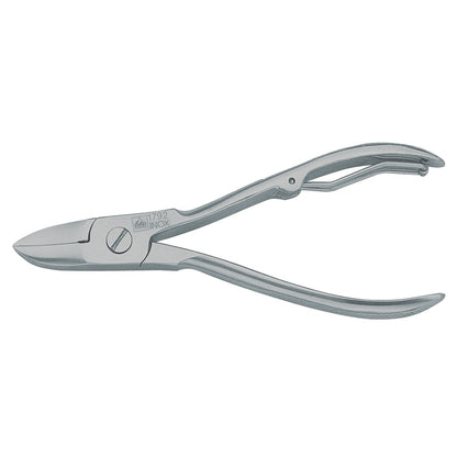 Erbe nail nippers INOX, 10.5 cm, forged stainless steel with folding spring and slightly curved blades