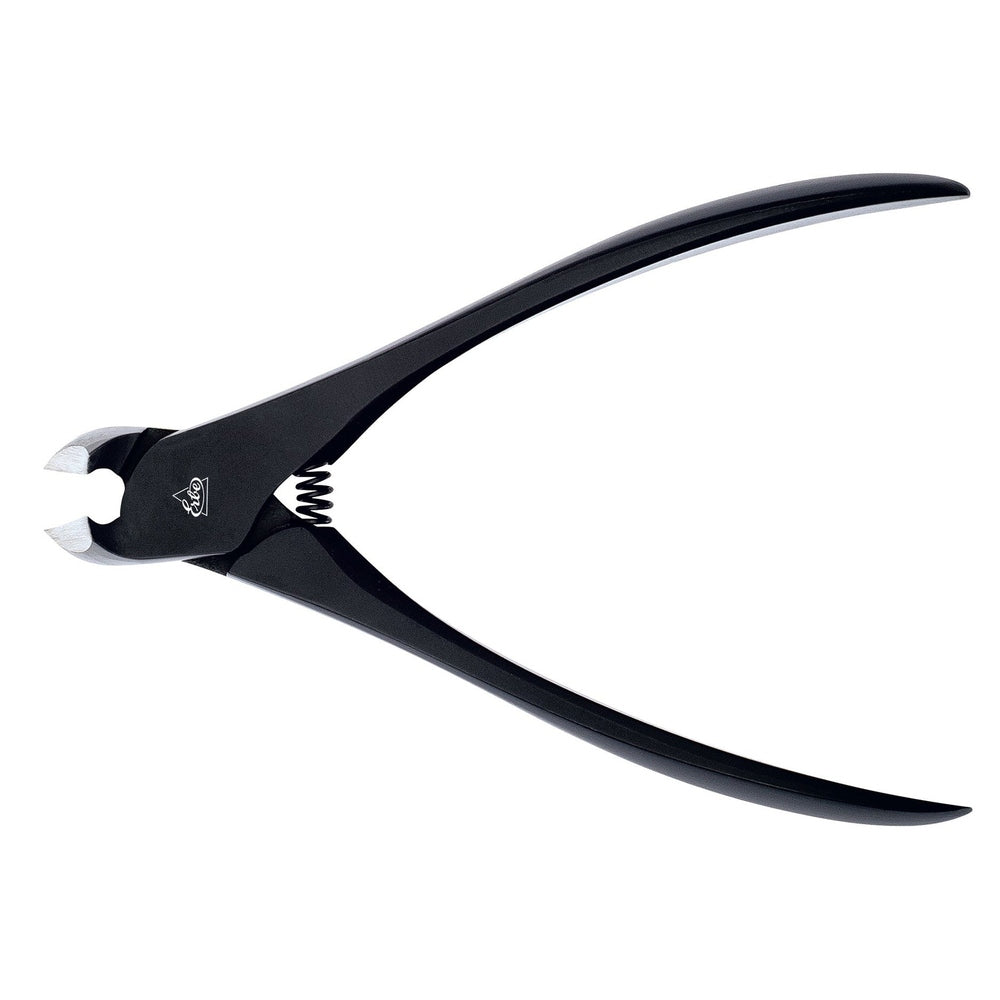 Erbe nail nippers INOX in matt black, 12 cm, made of stainless steel with spring