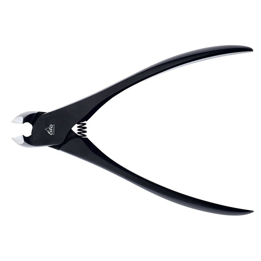 Erbe nail nippers INOX in matt black, 12 cm, made of stainless steel with spring