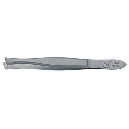 Pinzetta obliqua ERBE in acciaio inox forgiato, 8 cm, qualità Solingen