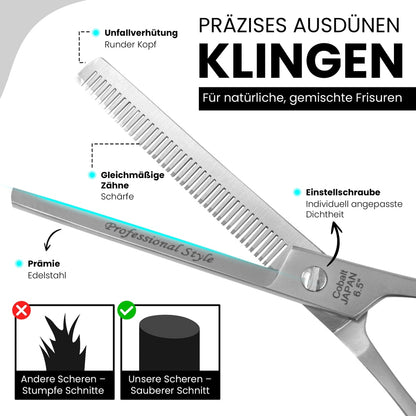 Forbici sfoltitrici da 6,5 pollici di Excellent per transizioni morbide nei capelli – vista 2
