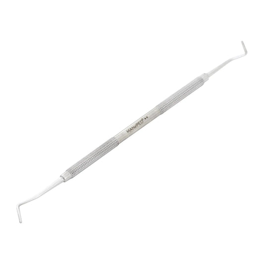 MANePED double-ended stainless steel corner lifter with grooved handle