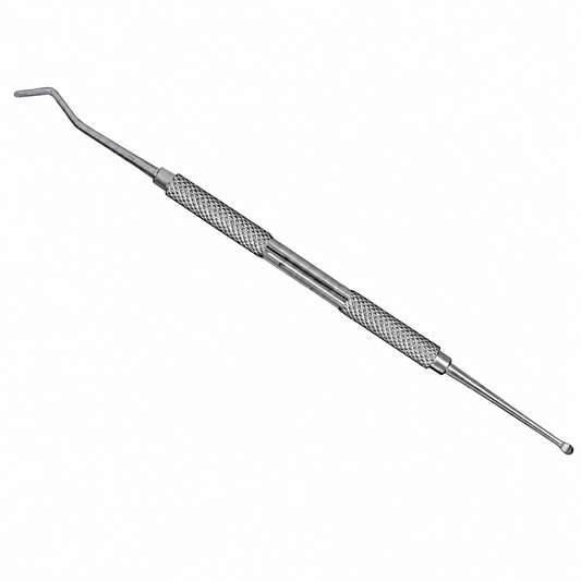 Corner lifter with probe as a double-ended instrument for nail care and fitting braces