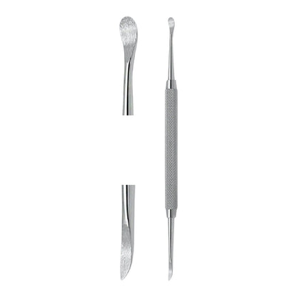 Lève-ongle d'angle et repousse-cuticules – Acier inoxydable