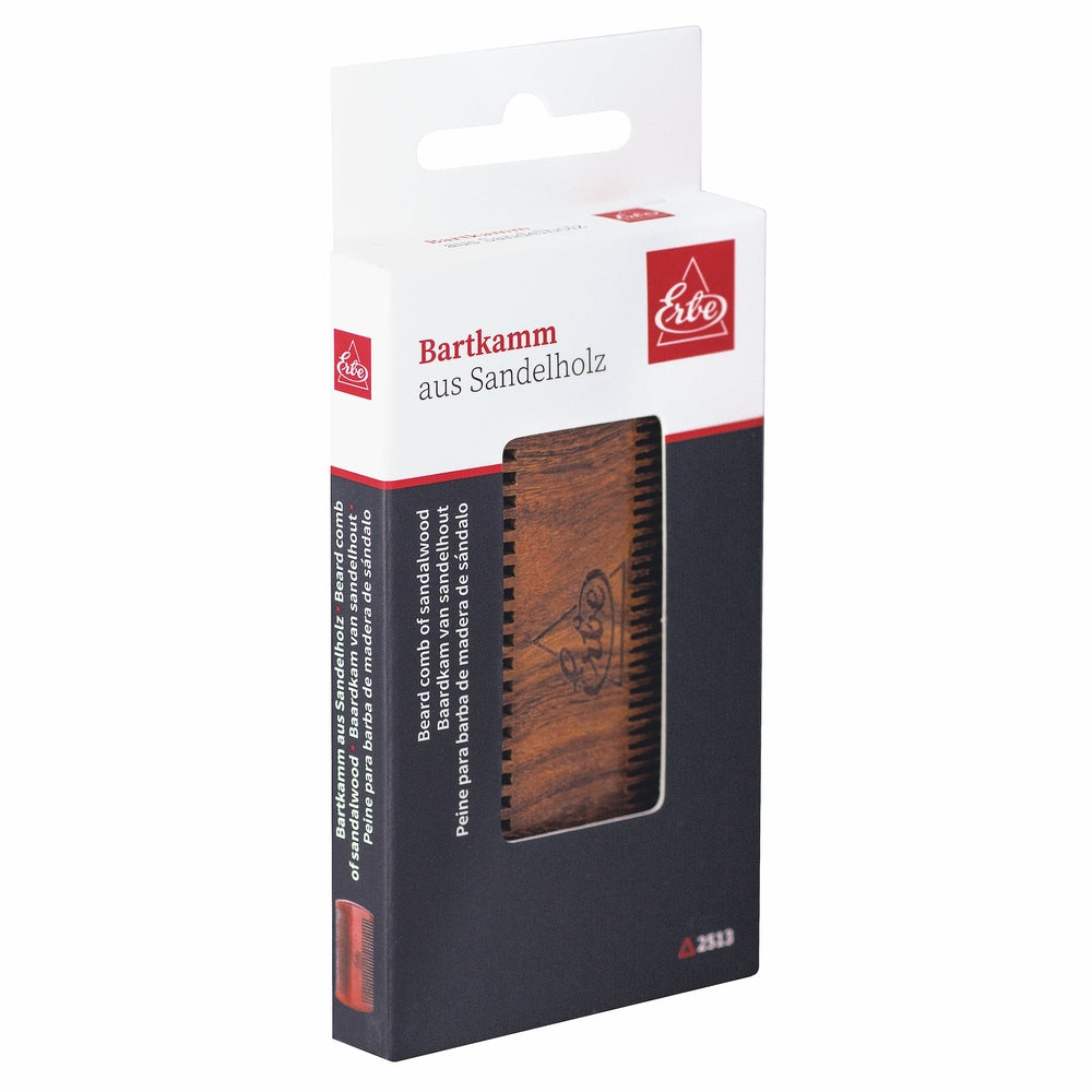 Erbe Beard Comb Double Sided Sandalwood – Colour brown, view 3