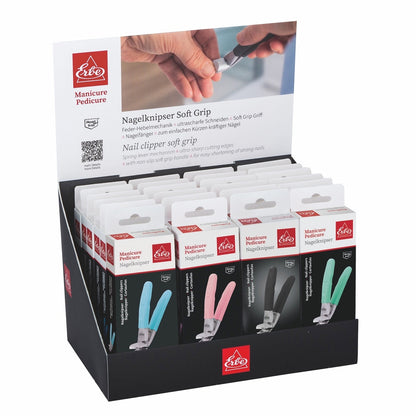 Erbe Display cortaúñas Soft Grip inox 6x4