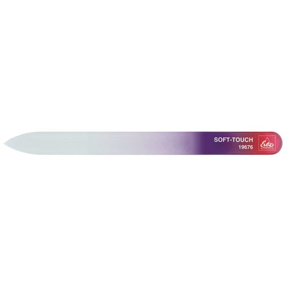 Erbe Glass Nail File Soft-Touch Color Red Pink Box – sterilisable
