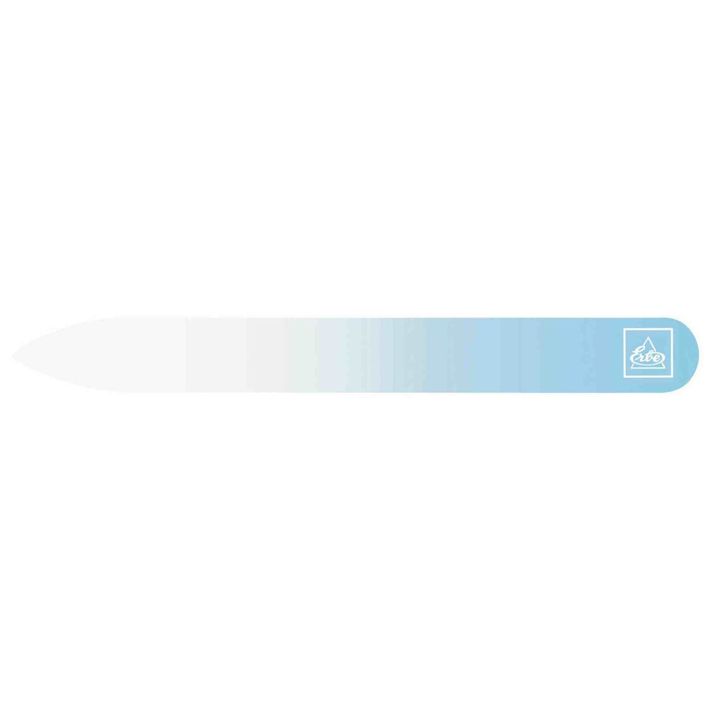Erbe glass nail file Soft-Touch pastel blue 90 x 3 mm double-sided