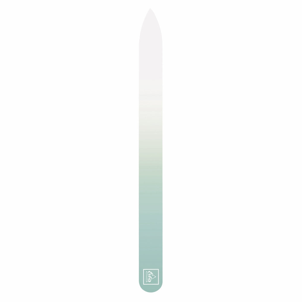 Lima in vetro Erbe Soft-Touch verde pastello 140 x 3 mm a doppia faccia