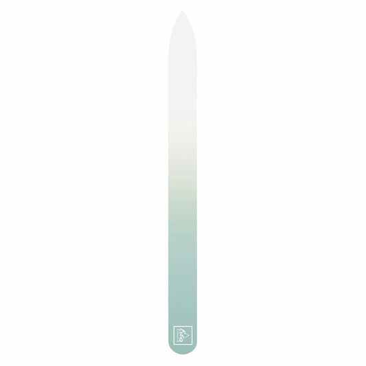 Szklany pilnik Erbe Soft-Touch pastelowy zielony 140 x 3 mm dwustronny