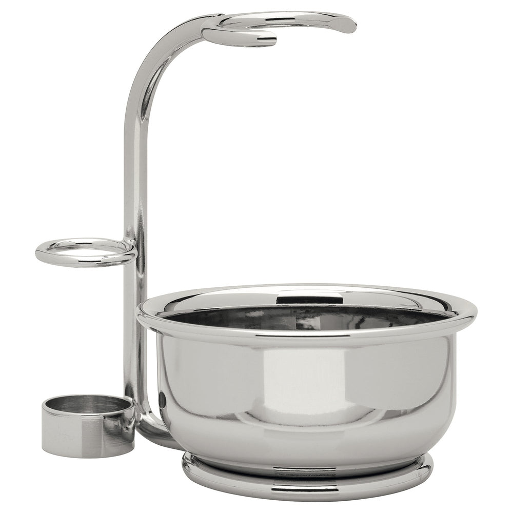 Erbe Holder Shaving Set with Soap Dish Metal – High-gloss finished metal