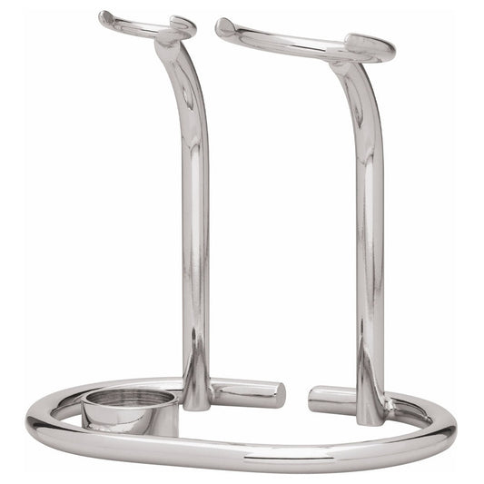 Soporte Erbe cromado para brocha y maquinilla