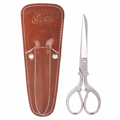 Erbe Household Scissors Nostalgia Leather Sheath Brown – Length 15 cm, view 5