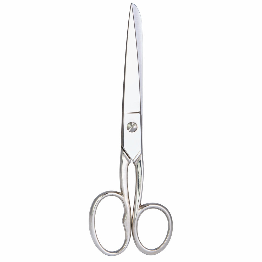 Erbe Household Scissors Nickel-plated Adjustment Screw Finger Hole – Nickel-plated metal
