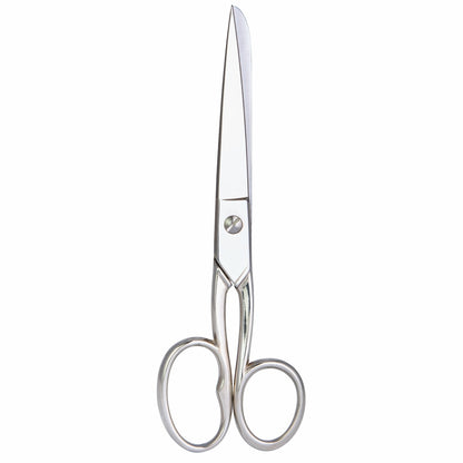 Erbe Household Scissors Nickel-plated Adjustment Screw Finger Hole – Nickel-plated metal