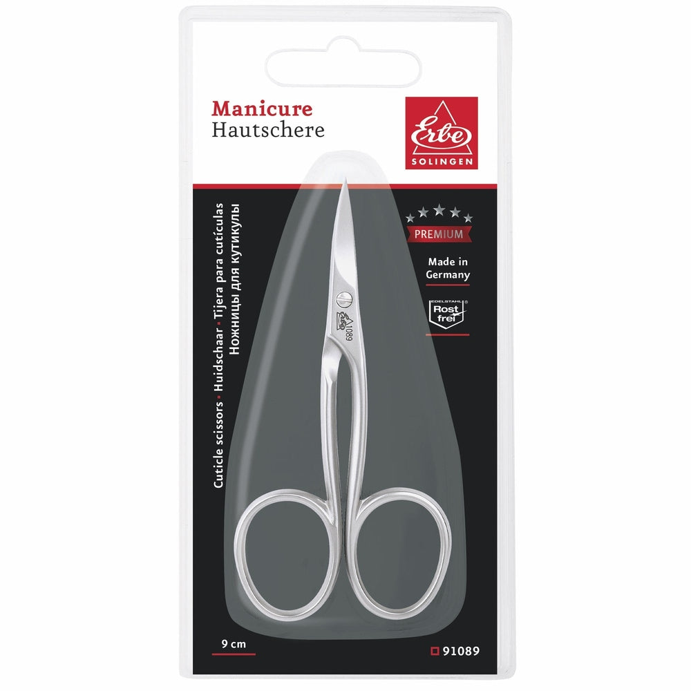 Erbe huidschaar 9 cm inox "Premium", ronde steel, ingeslepen