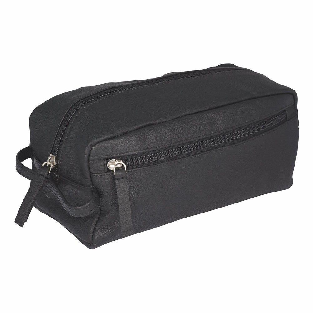 Erbe toiletry bag small leather black