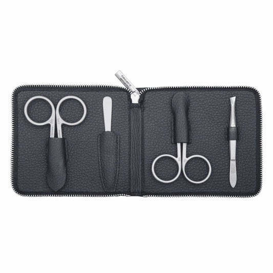 Erbe Lanza Manicure Case Inox Black – Colour black, silver