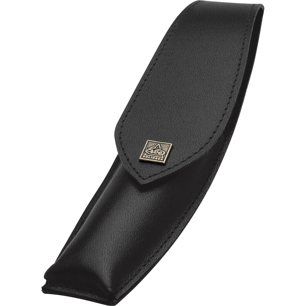 Erbe Leren Etui Zwart voor Scheermessen – Echt leer, zwart