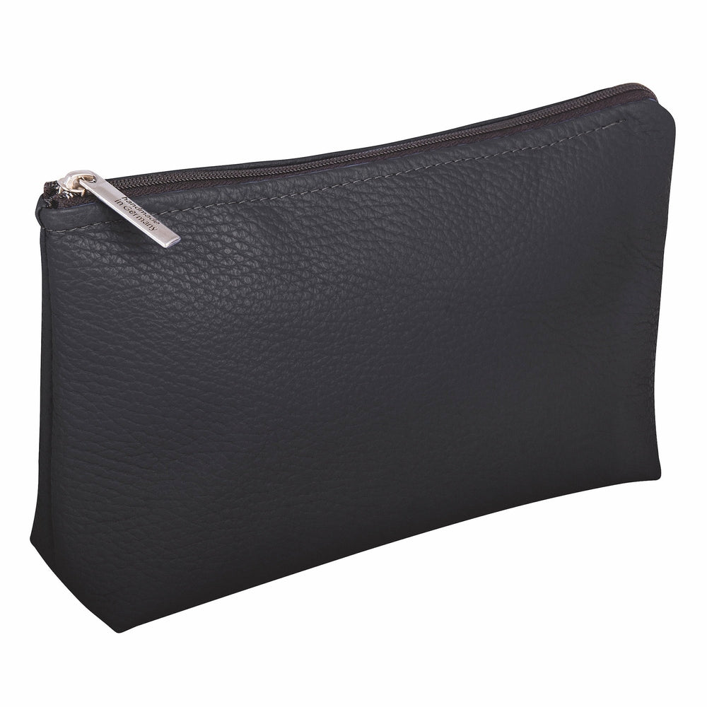 Erbe Lederkosmetiktasche Schwarz – echtes Leder, Schwarz, Ansicht 2