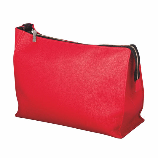 Neceser de cuero Erbe rojo – Piel auténtica, roja