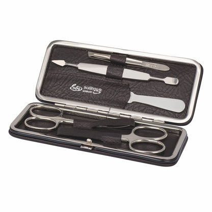 Erbe Manicure Clasp Case Brown 5-piece – Case brown, instrument set, view 2