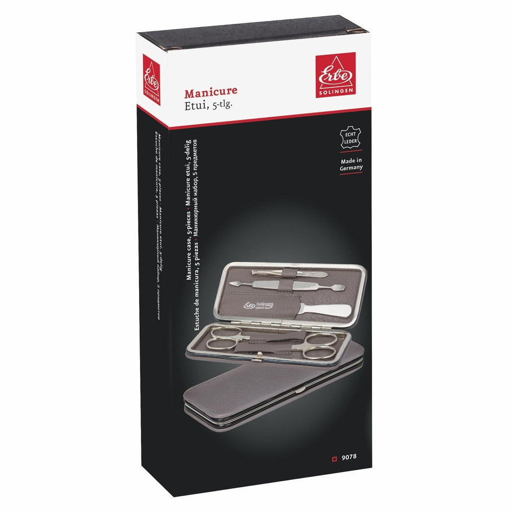 Erbe Manicure Clasp Case Grey 5-piece – Case grey, instrument set, view 4