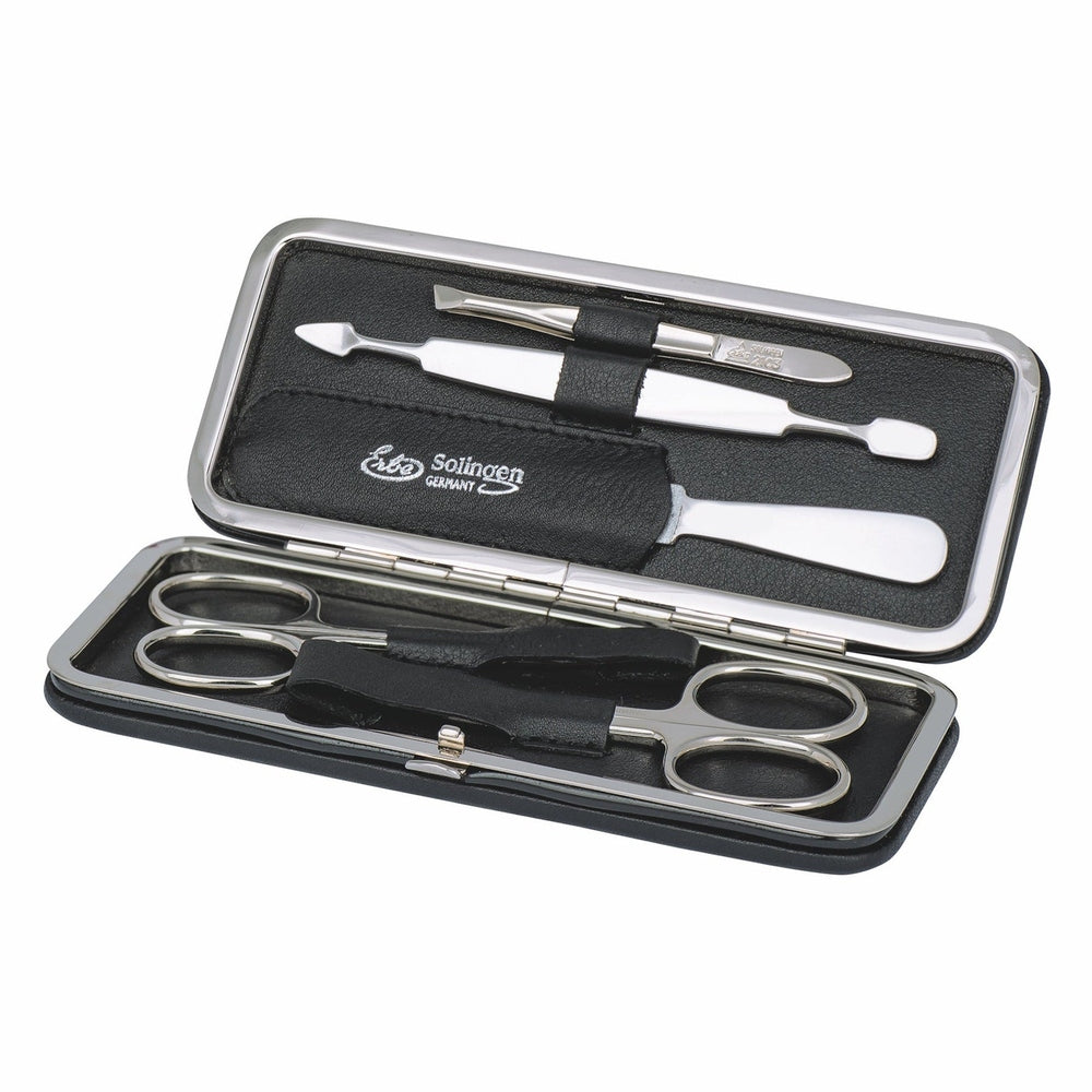 Erbe Manicure Clasp Case Black 5-piece – Case in black