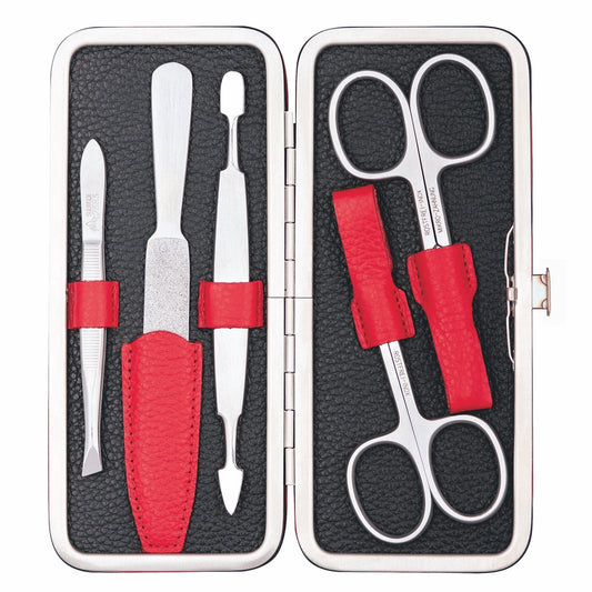 Erbe Manicure Clasp Case Stainless Steel Red Black Colorado – Colour red, black, silver