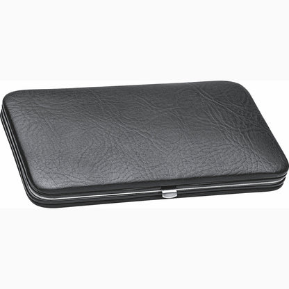 Astuccio manicure con chiusura a scatto Erbe 7 pezzi nero