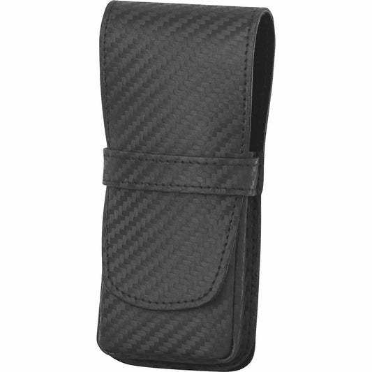 Erbe Manicure etui Carbon Travel inox 4-delig – Kleur zwart
