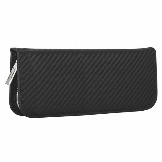 Erbe Manicure etui Carbon inox 5-delig – Kleur zwart