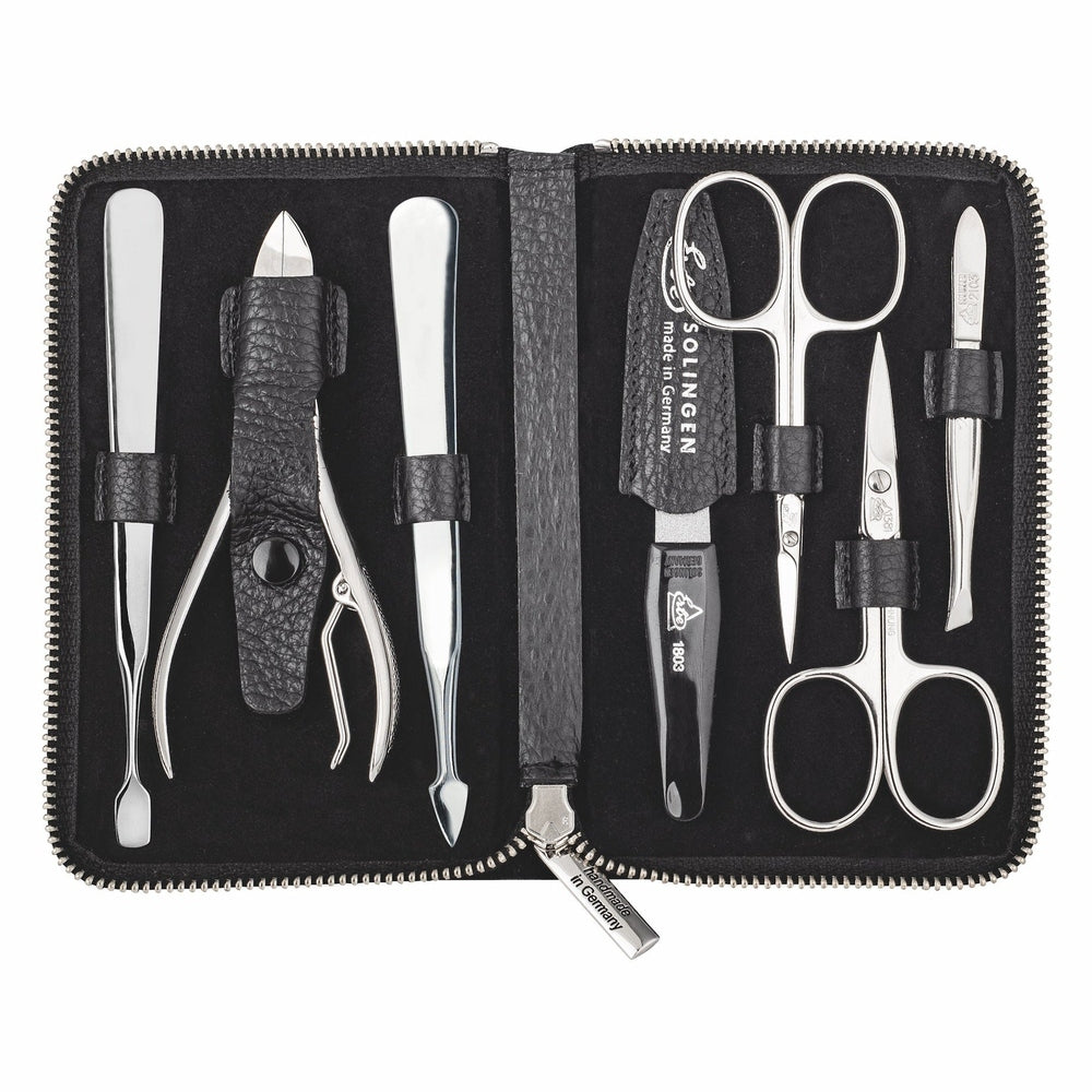 Erbe Manicure Set Black 7-piece Travel