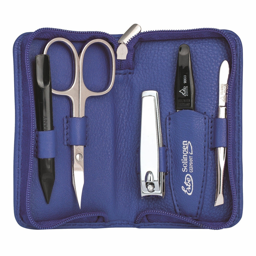 Erbe Manicure Zip Case Blue 5-piece – Case in blue