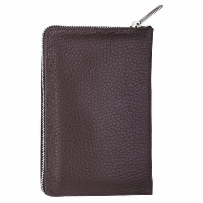 Erbe Manicure Zipper Case Brown 6-piece Piemont – Colour brown, silver