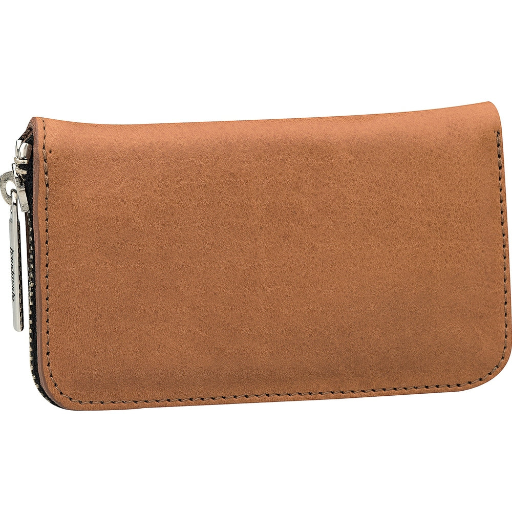 Etui do manicure na zamek Erbe Cognac inox 4-częściowe – Kolor brązowy, srebrny, widok 2