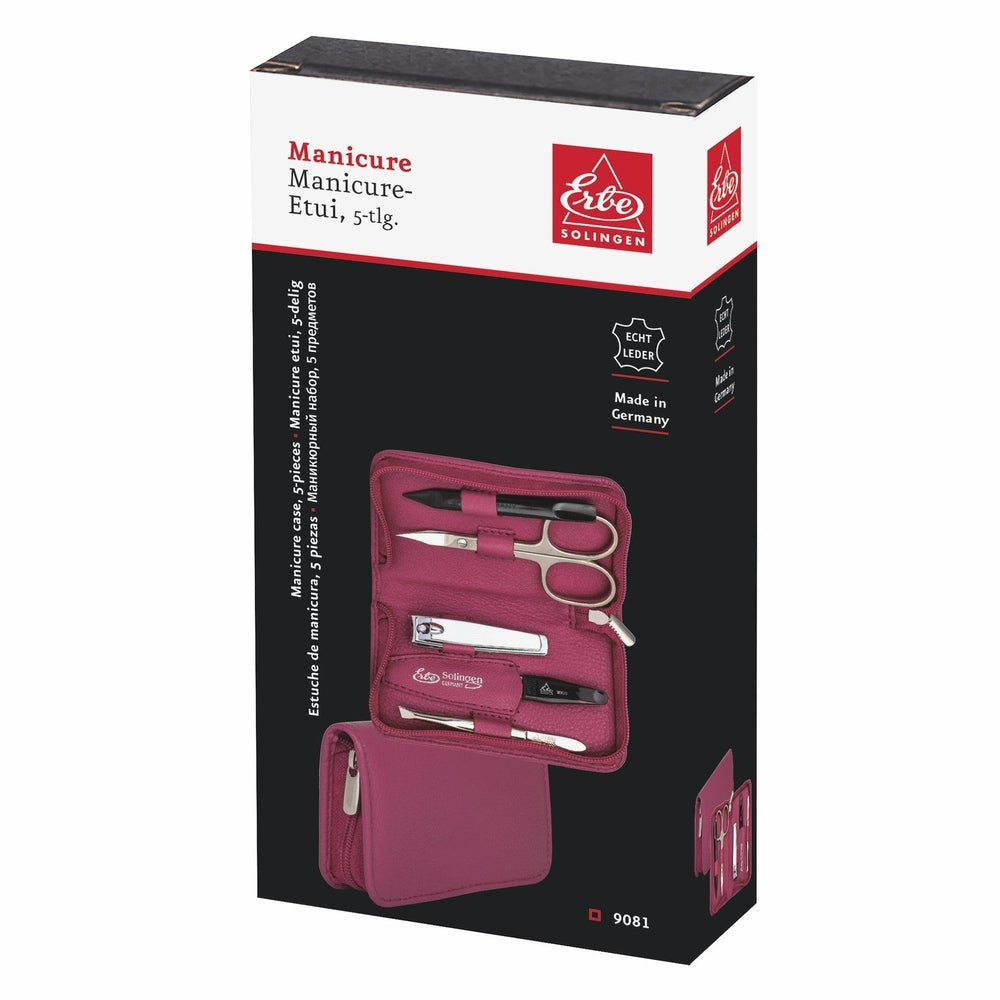 Erbe Manicure Zip Case Pink 5-piece – Case in pink, view 3