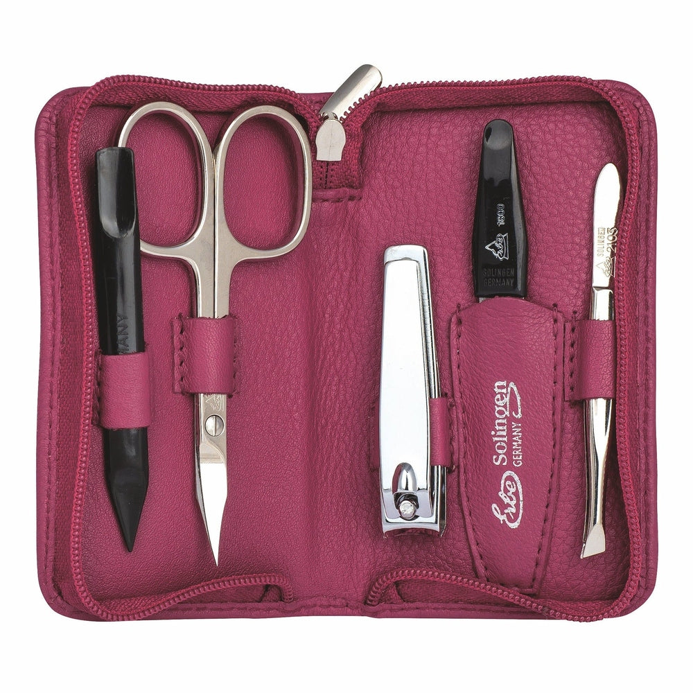 Erbe Manicure Zip Case Pink 5-piece – Case in pink