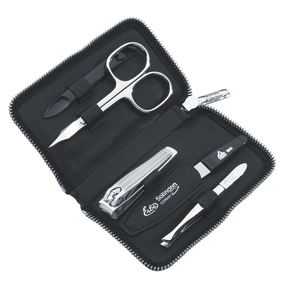 Erbe manicure zip case black 5-piece