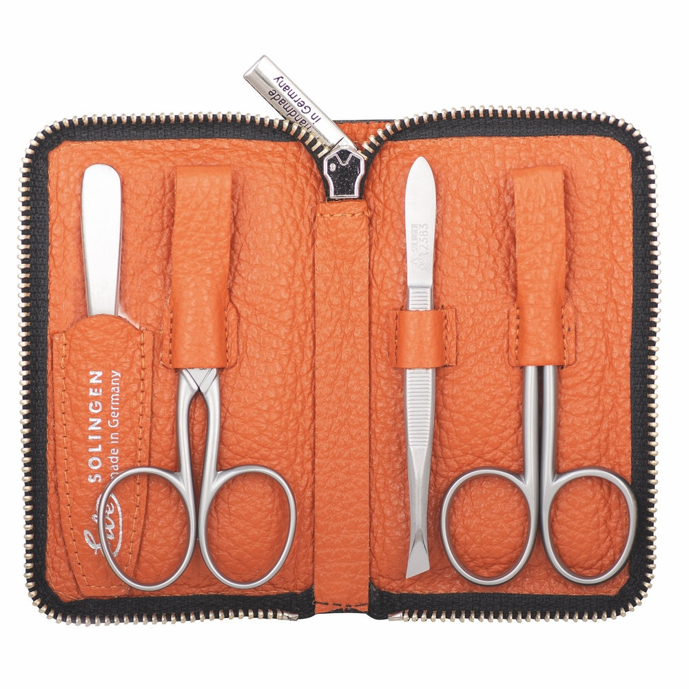 Erbe manicure zip case inox orange Piemont