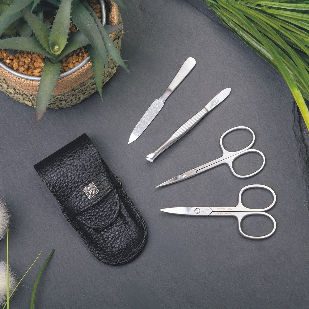 Erbe manicure-insteeketui inox Zwart Nagel- en huidschaar – Kleur zwart, zilver, aanzicht 3