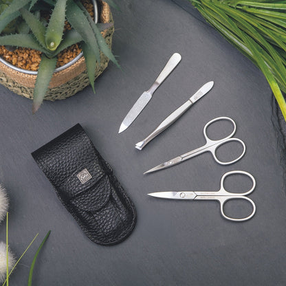 Erbe manicure-insteeketui inox Zwart Nagel- en huidschaar – Kleur zwart, zilver, aanzicht 3