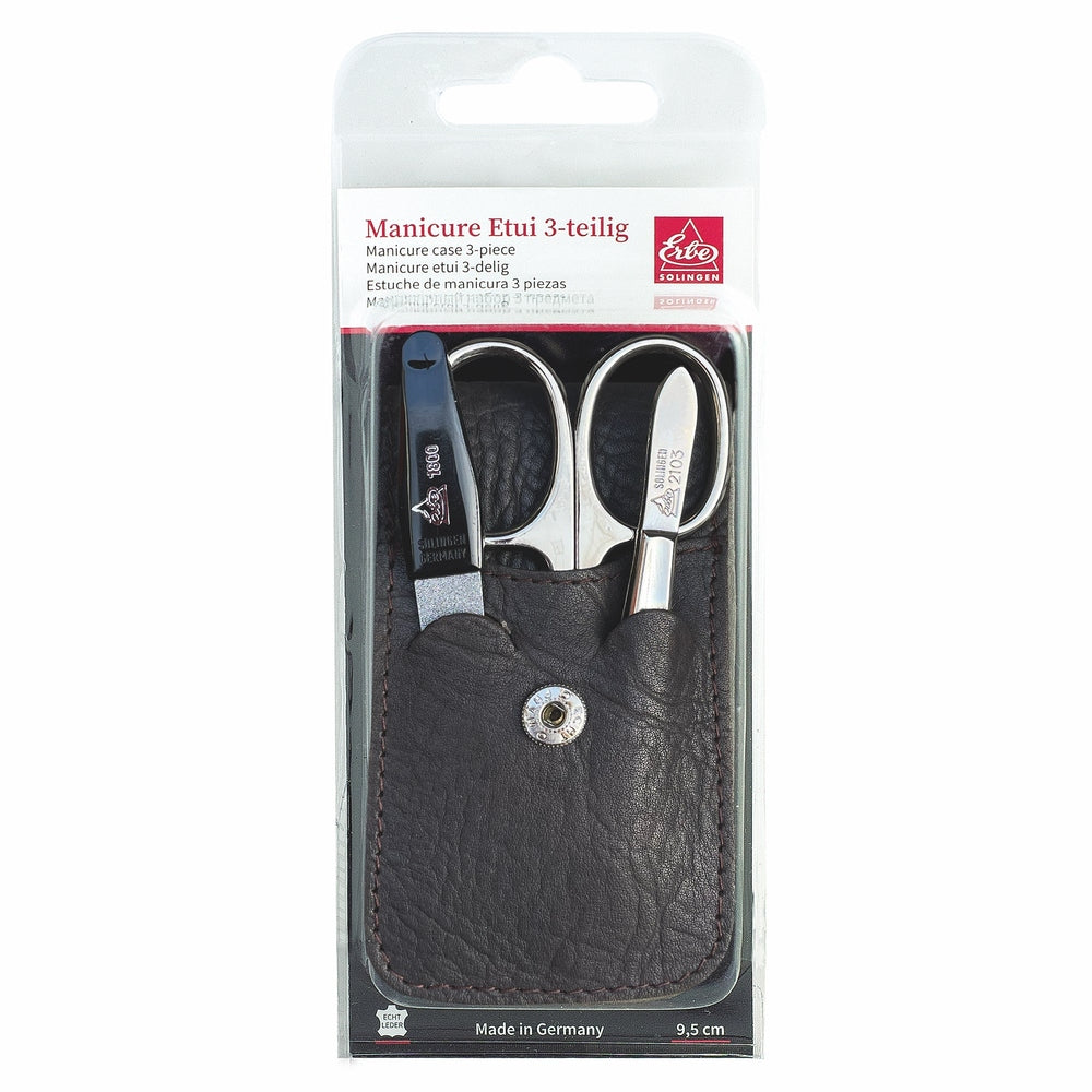 Erbe Manicure Pocket Case Brown Blister Pack – Case in brown, view 3