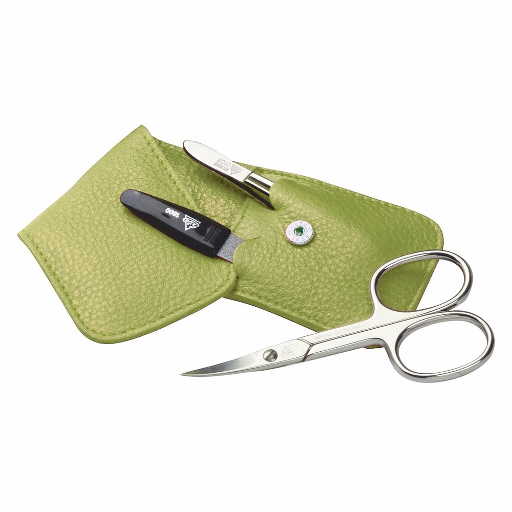 Estuche de bolsillo de manicura Erbe verde