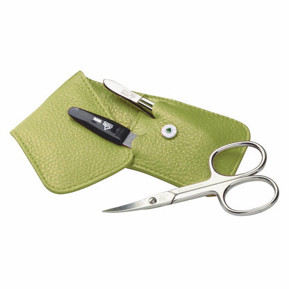 Estuche de bolsillo de manicura Erbe verde
