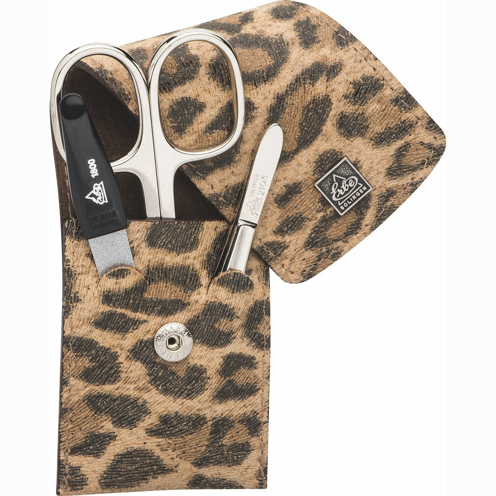 Erbe Manicure Pocket Case Leo – Case in leopard design